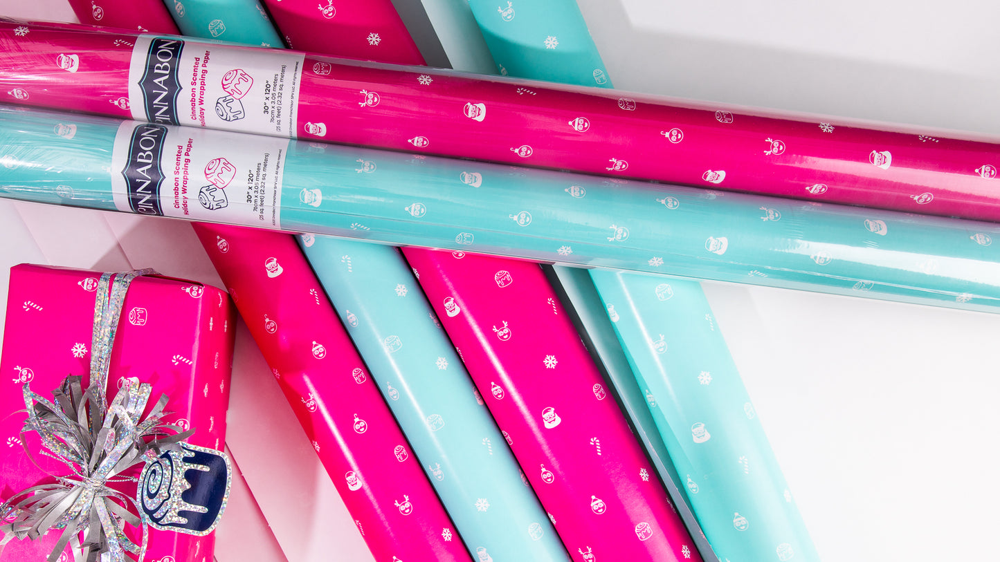 Cinnabon Scented Holiday Wrapping Paper (2PK)