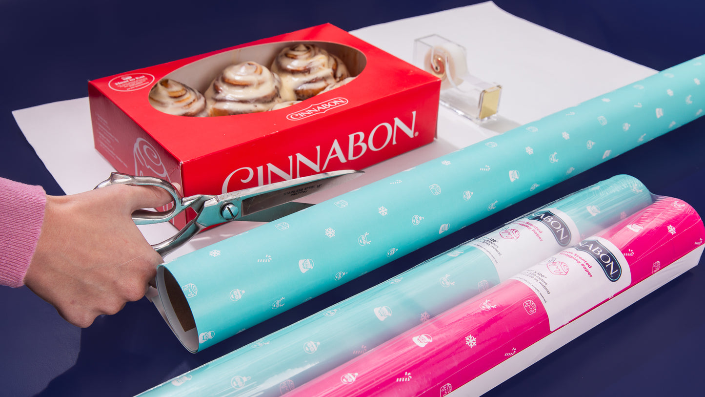 Cinnabon Scented Holiday Wrapping Paper (2PK)